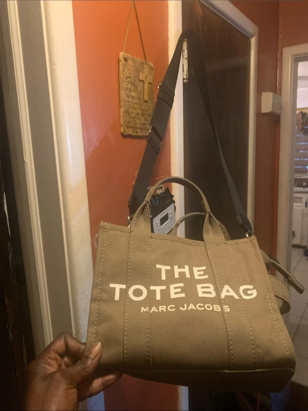 Marc Jacobs Beige Canvas 'The Tote Bag' Messenger